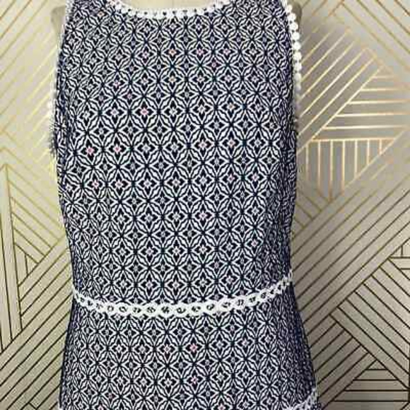 MONIQUE LHUILLIER  Anthropologie Meagan Geometric Print Dress - Picture 8 of 16